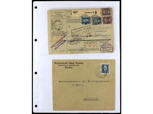 ✉ ALEMANIA. 1912-1933. Conjunto de 92 cartas con diversos fr