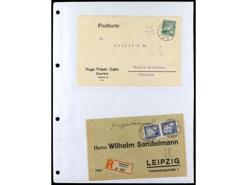 ✉ ALEMANIA. 1912-1933. Conjunto de 92 cartas con diversos fr