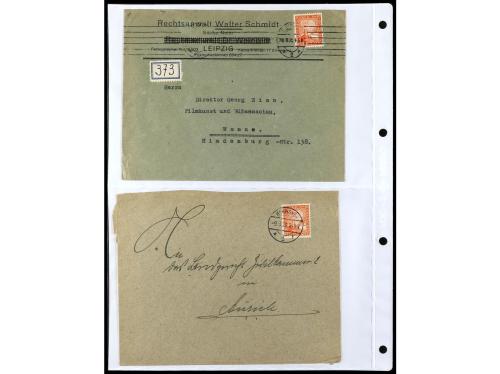 ✉ ALEMANIA. 1912-1933. Conjunto de 92 cartas con diversos fr