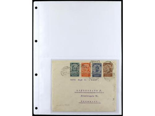 ✉ ALEMANIA. 1912-1933. Conjunto de 92 cartas con diversos fr