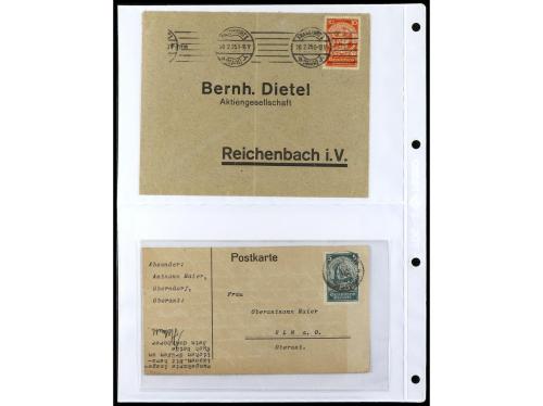 ✉ ALEMANIA. 1912-1933. Conjunto de 92 cartas con diversos fr