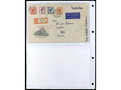 ✉ ALEMANIA. 1912-1933. Conjunto de 92 cartas con diversos fr