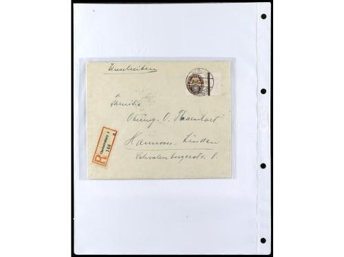 ✉ ALEMANIA. 1912-1933. Conjunto de 92 cartas con diversos fr