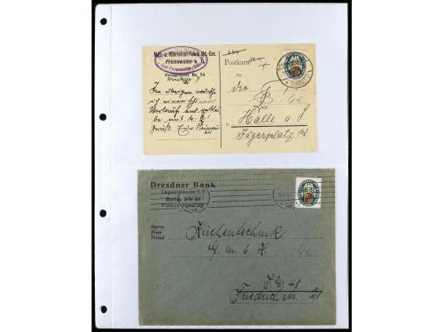 ✉ ALEMANIA. 1912-1933. Conjunto de 92 cartas con diversos fr
