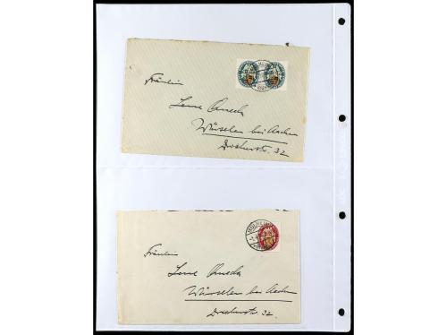 ✉ ALEMANIA. 1912-1933. Conjunto de 92 cartas con diversos fr
