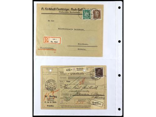 ✉ ALEMANIA. 1912-1933. Conjunto de 92 cartas con diversos fr