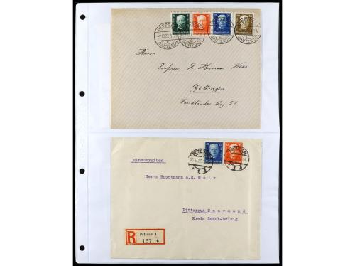 ✉ ALEMANIA. 1912-1933. Conjunto de 92 cartas con diversos fr