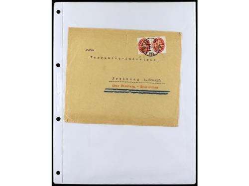 ✉ ALEMANIA. 1912-1933. Conjunto de 92 cartas con diversos fr