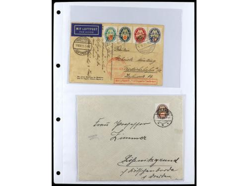 ✉ ALEMANIA. 1912-1933. Conjunto de 92 cartas con diversos fr