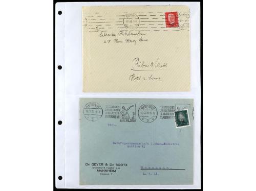 ✉ ALEMANIA. 1912-1933. Conjunto de 92 cartas con diversos fr