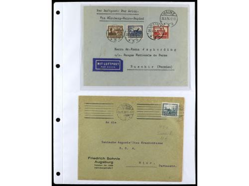 ✉ ALEMANIA. 1912-1933. Conjunto de 92 cartas con diversos fr