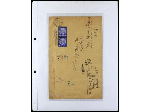 ✉ ALEMANIA. 1912-1933. Conjunto de 92 cartas con diversos fr