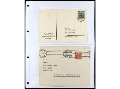 ✉ ALEMANIA. 1912-1933. Conjunto de 92 cartas con diversos fr