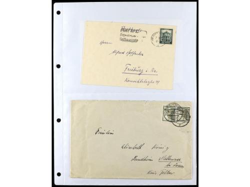 ✉ ALEMANIA. 1912-1933. Conjunto de 92 cartas con diversos fr