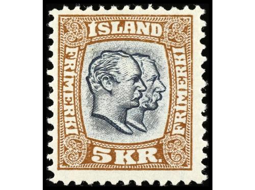 * ISLANDIA. Yv. 47/61. 1907-1908. FEDERICO VIII y CHRISTIAN 