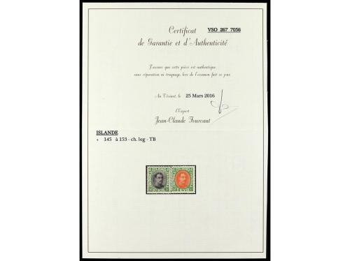 * ISLANDIA. Yv. 145/53. 1931-1934. CHRISTIAN X. Serie comple