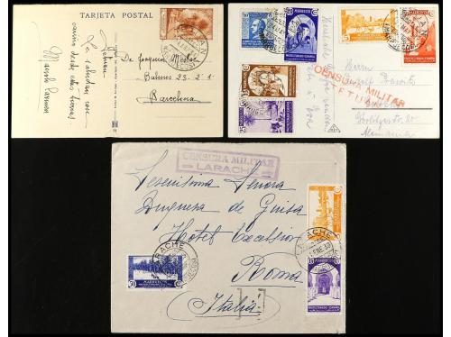 ✉ MARRUECOS. 1934. Conjunto de seis cartas circuladas. 