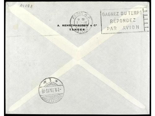 ✉ COLONIAS ESPAÑOLAS: TANGER. Ed. 74, 76 (2), 79. 1934. TÁNG