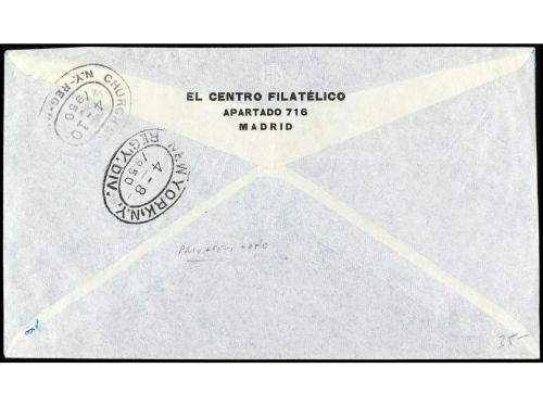 ✉ COLONIAS ESPAÑOLAS: IFNI. Ed. 59/64. IFNI a USA. Serie com