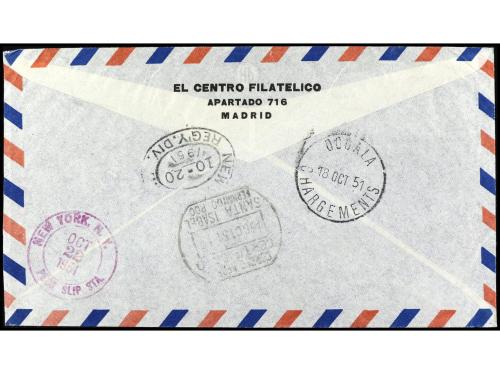 ✉ COLONIAS ESPAÑOLAS: GUINEA. Ed. 298/304. 1951. Certificado