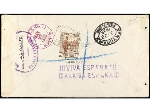 ✉ COLONIAS ESPAÑOLAS: GUINEA. Ed. 244/50. 1938. RIO BENITO a