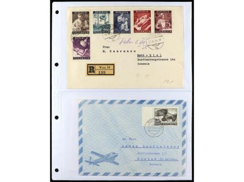 ✉ AUSTRIA. 1900-1960. Conjunto de más de 150 cartas con prec