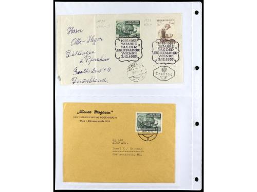 ✉ AUSTRIA. 1900-1960. Conjunto de más de 150 cartas con prec
