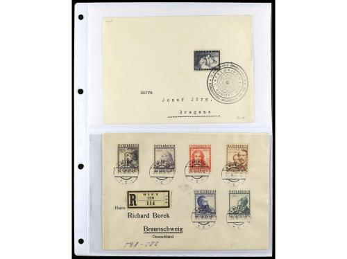 ✉ AUSTRIA. 1900-1960. Conjunto de más de 150 cartas con prec
