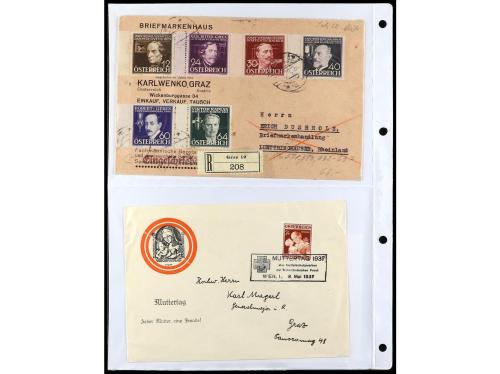 ✉ AUSTRIA. 1900-1960. Conjunto de más de 150 cartas con prec