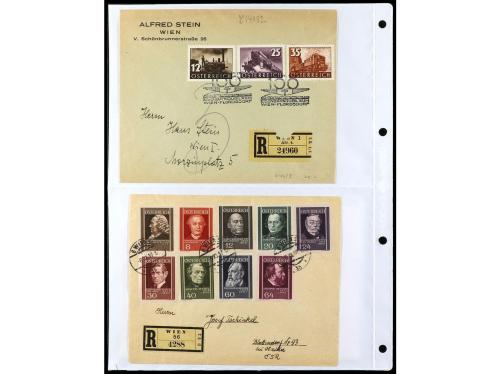 ✉ AUSTRIA. 1900-1960. Conjunto de más de 150 cartas con prec