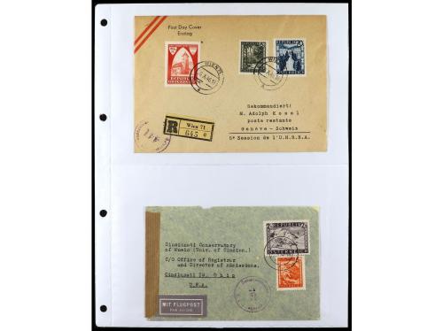 ✉ AUSTRIA. 1900-1960. Conjunto de más de 150 cartas con prec