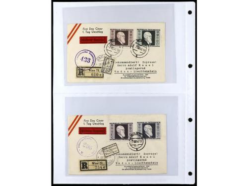 ✉ AUSTRIA. 1900-1960. Conjunto de más de 150 cartas con prec