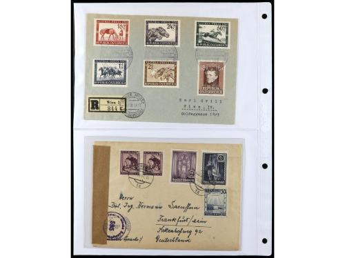 ✉ AUSTRIA. 1900-1960. Conjunto de más de 150 cartas con prec