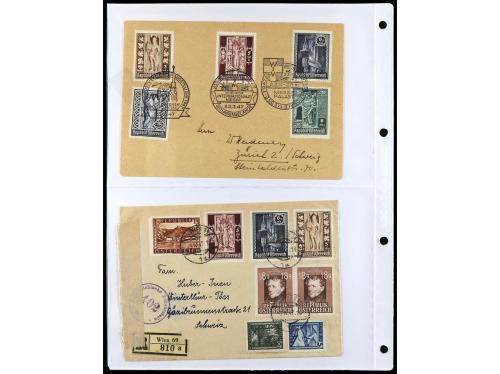 ✉ AUSTRIA. 1900-1960. Conjunto de más de 150 cartas con prec