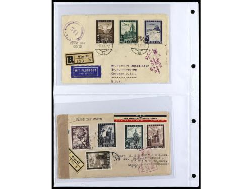 ✉ AUSTRIA. 1900-1960. Conjunto de más de 150 cartas con prec