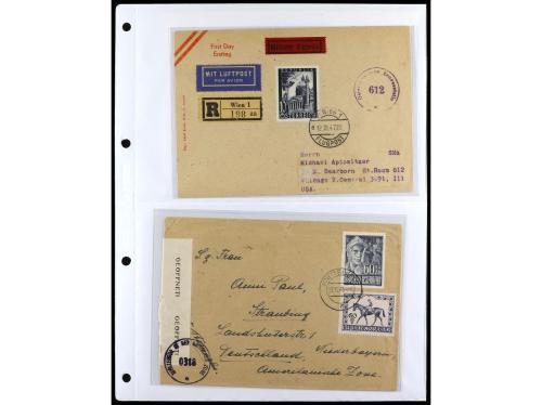 ✉ AUSTRIA. 1900-1960. Conjunto de más de 150 cartas con prec