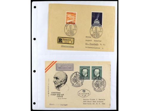 ✉ AUSTRIA. 1900-1960. Conjunto de más de 150 cartas con prec