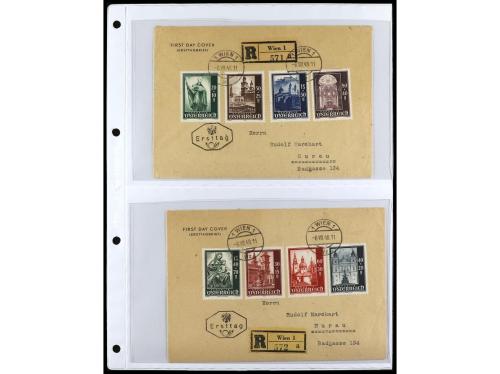 ✉ AUSTRIA. 1900-1960. Conjunto de más de 150 cartas con prec