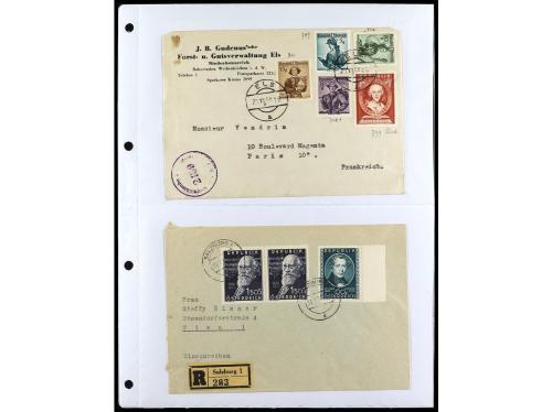 ✉ AUSTRIA. 1900-1960. Conjunto de más de 150 cartas con prec