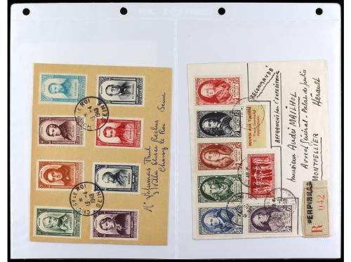 ✉ FRANCIA. 1924-1958. Conjunto de 50 cartas circuladas, prec