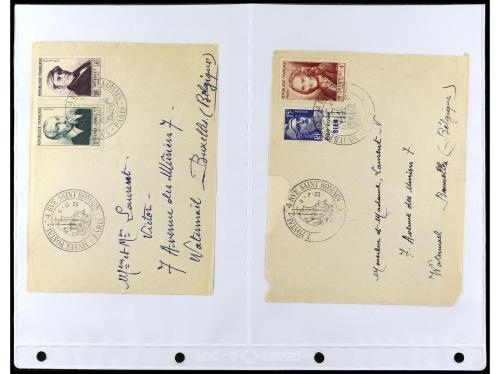 ✉ FRANCIA. 1924-1958. Conjunto de 50 cartas circuladas, prec