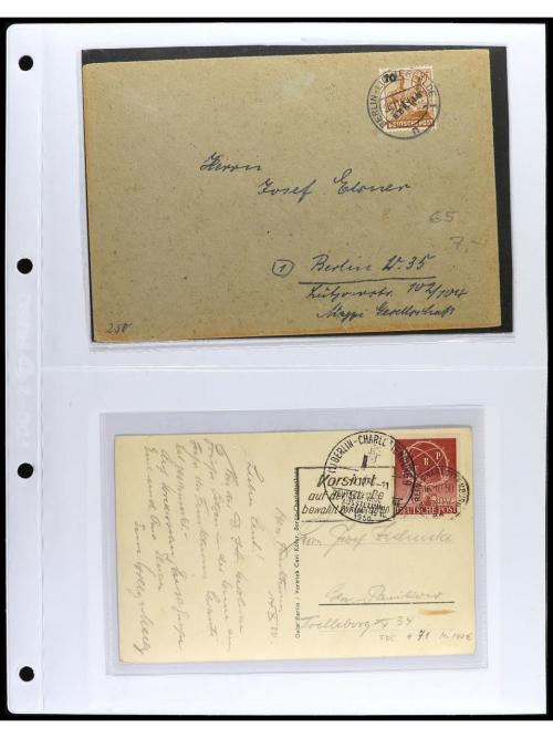 ✉ ALEMANIA ORIENTAL: REPUBLICA DEMOCRATICA. 1949-60. Conjunt