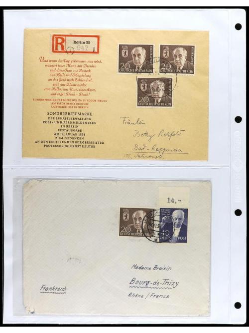 ✉ ALEMANIA ORIENTAL: REPUBLICA DEMOCRATICA. 1949-60. Conjunt