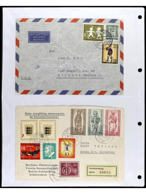 ✉ ALEMANIA ORIENTAL: REPUBLICA DEMOCRATICA. 1949-60. Conjunt