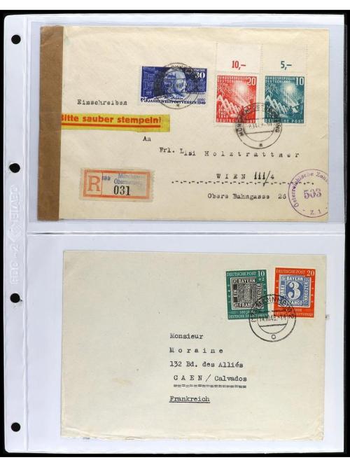 ✉ ALEMANIA ORIENTAL: REPUBLICA DEMOCRATICA. 1949-60. Conjunt