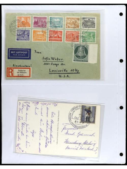 ✉ ALEMANIA ORIENTAL: REPUBLICA DEMOCRATICA. 1949-60. Conjunt