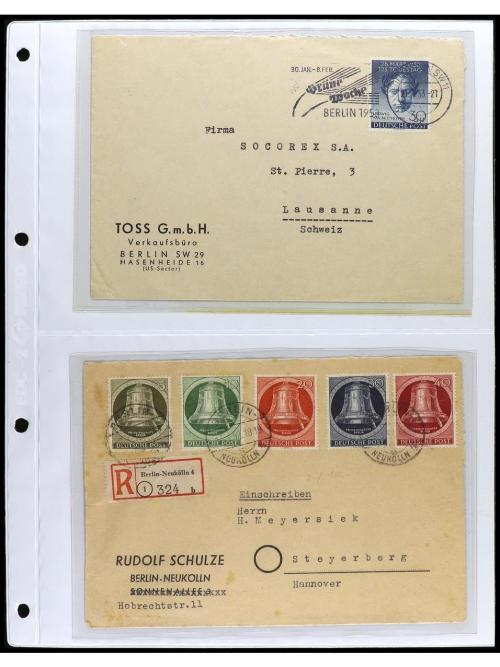 ✉ ALEMANIA ORIENTAL: REPUBLICA DEMOCRATICA. 1949-60. Conjunt