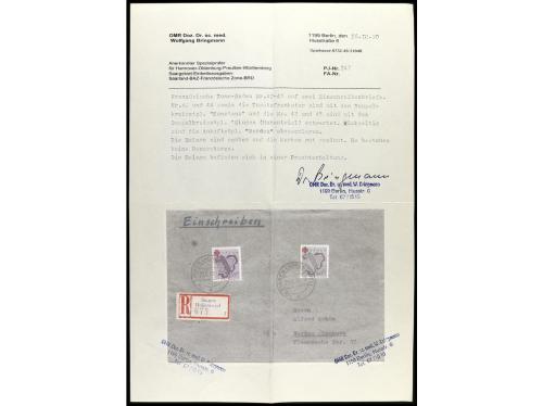 ✉ COLONIAS FRANCESAS. Yv. HB 2A. 1940. BADEN. SINGEN a WERDA