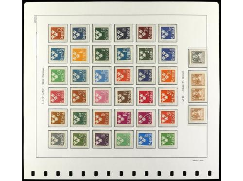 LOTES y COLECCIONES. 1939/1968. SUECIA. SERIE BÁSICA. 2 hoja