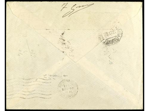 ✉ ESPAÑA. Ed. 644, 653. 1931. BARCELONA a ITALIA. 40 cts. az